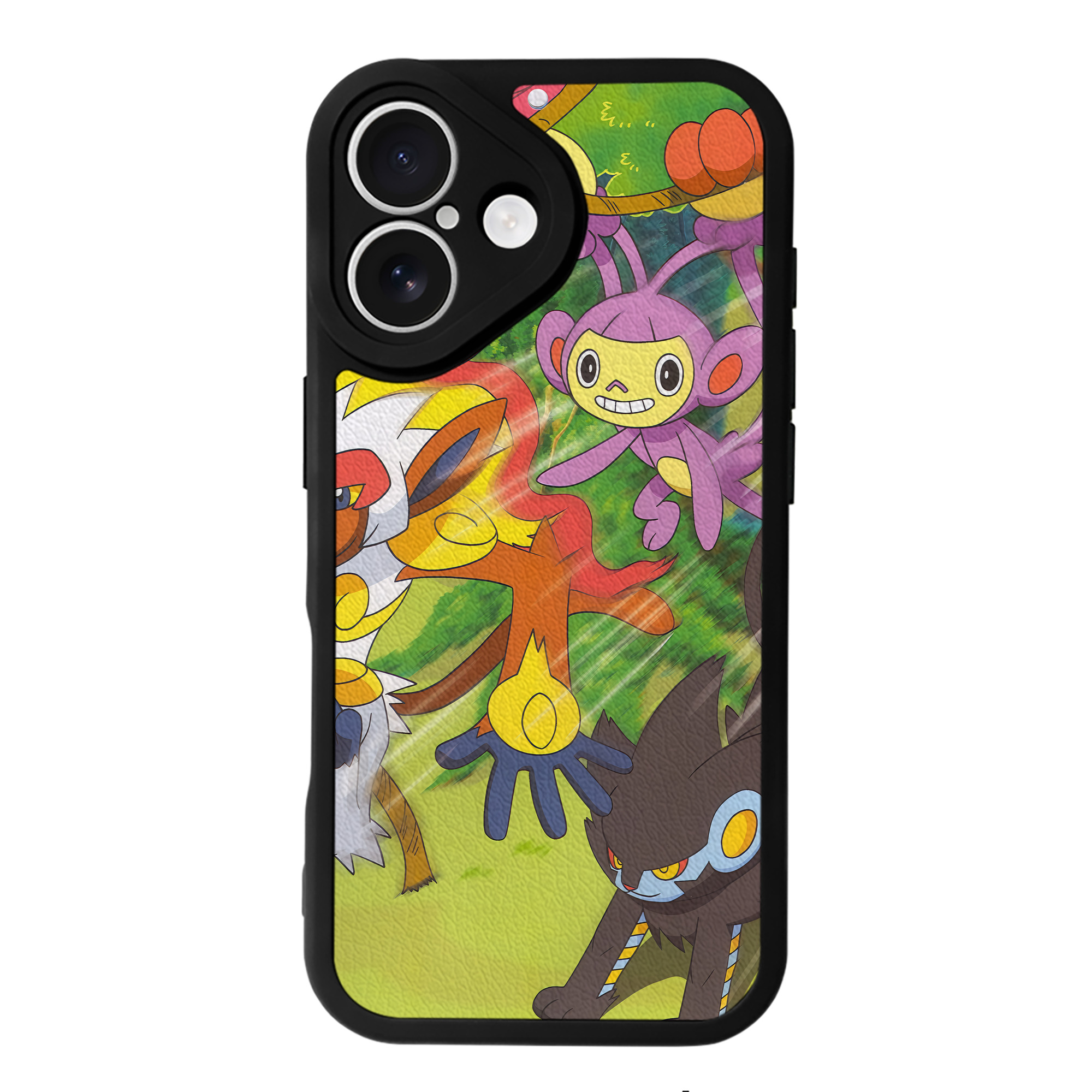 （画像用） ポケットモンスター Pokémon 【iPhone 16シリーズ対応】シリコンスマホケース（レザー調） 材質：シリコン